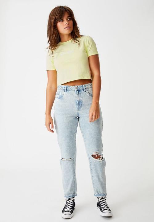 Factorie - Fitted graphic T-shirt  not today - lime cream