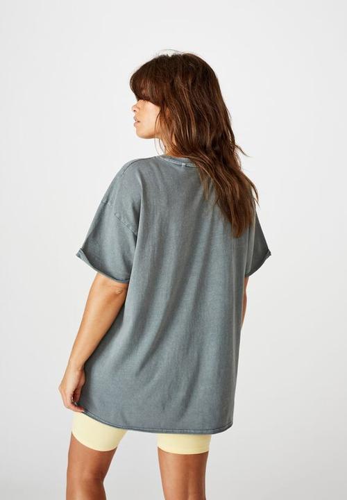 Factorie - Oversized graphic tee arizona eagle - washed grey
