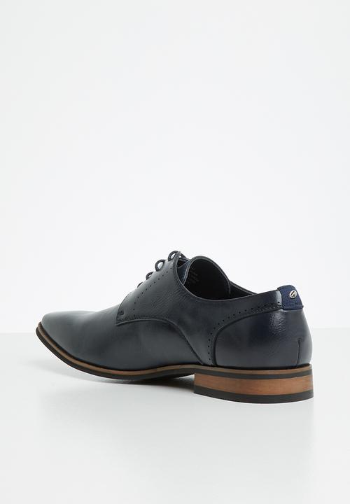Gino Paoli - Square toe welt lace up - navy