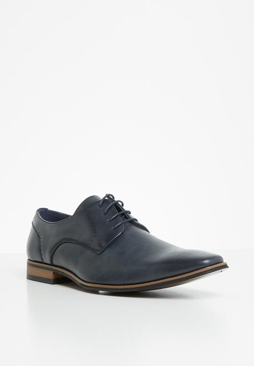 Gino Paoli - Square toe welt lace up - navy