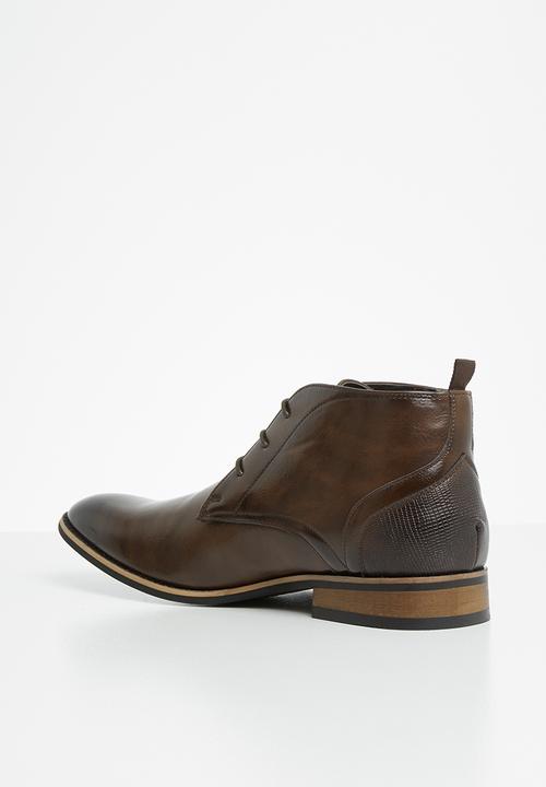Gino Paoli - Woodstack lace up boot - brown