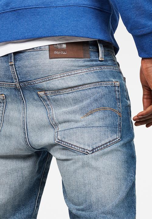 G-STAR - 3301 short Sato denim medium aged