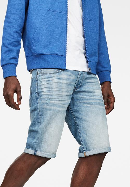G-STAR - 3301 short Sato denim medium aged