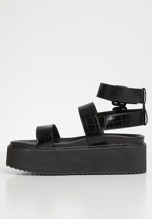 Public Desire - Kodie flatform sandal - black