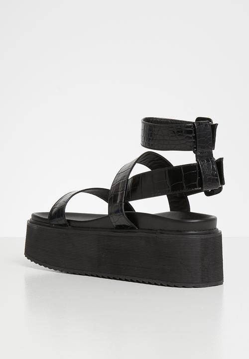Public Desire - Kodie flatform sandal - black