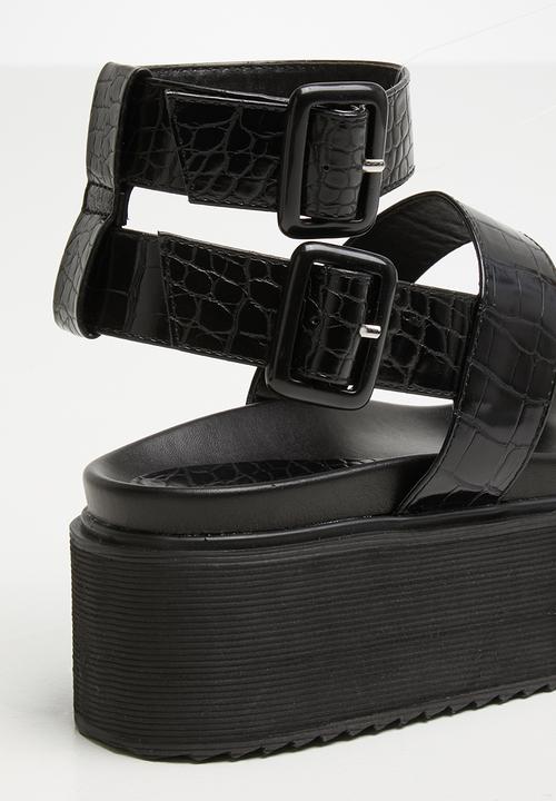 Public Desire - Kodie flatform sandal - black