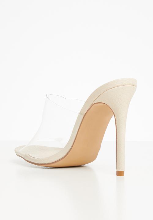 Public Desire - Headline stiletto mule - neutral