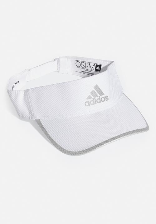 adidas Performance - Run visor a.r. - white/white/reflective silver