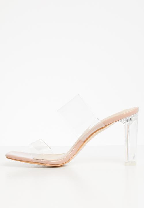 Public Desire - Envious block heel mule - neutral