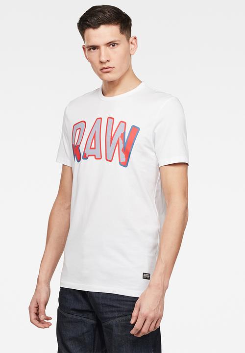 G-STAR - Multi layer raw slim fit tee - white