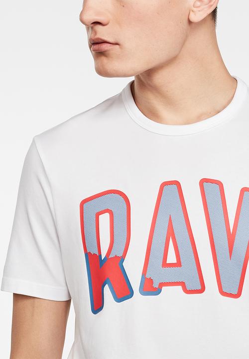 G-STAR - Multi layer raw slim fit tee - white