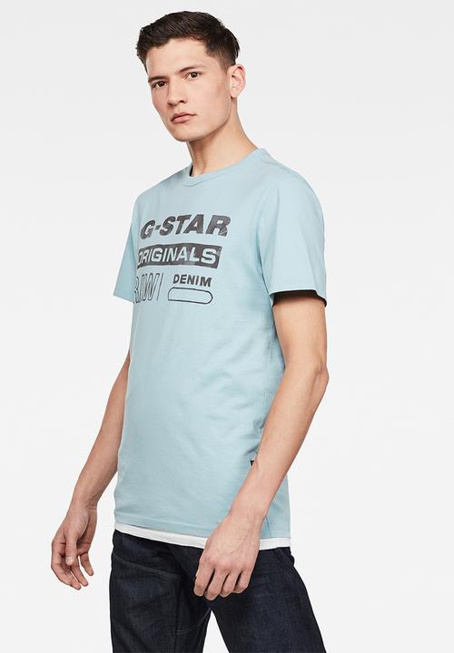 G-STAR - Originals water gr tee - blue