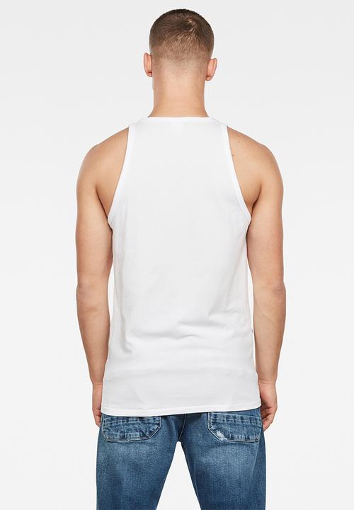 G-STAR - Multi layer raw GR tank - white
