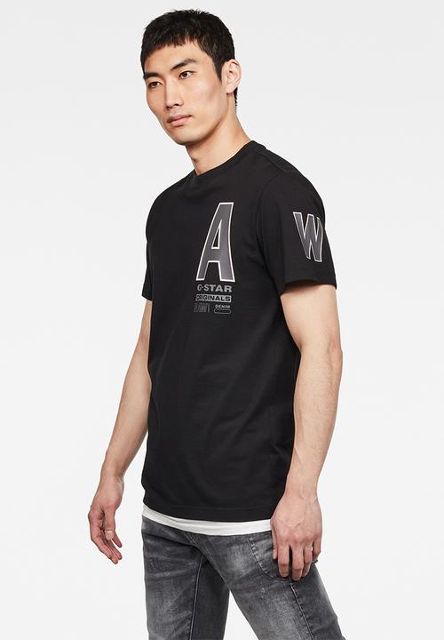 G-STAR - Multi space raw gr tee - black
