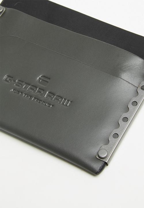 G-STAR - Axler cc holder leather - black