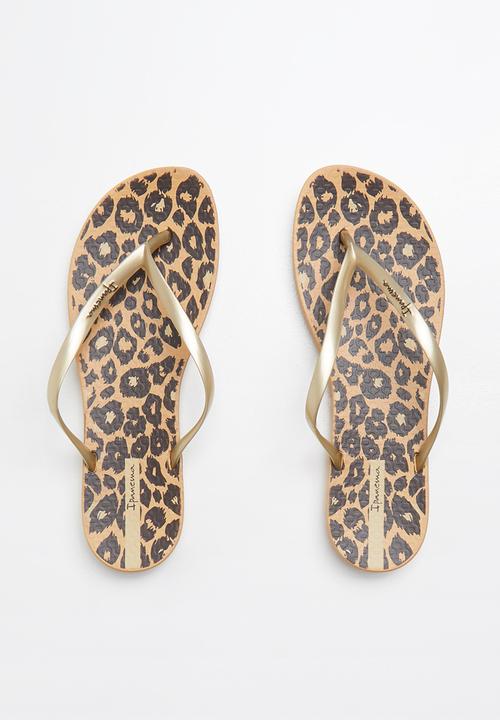 Ipanema - Wave print flip flop - tan 