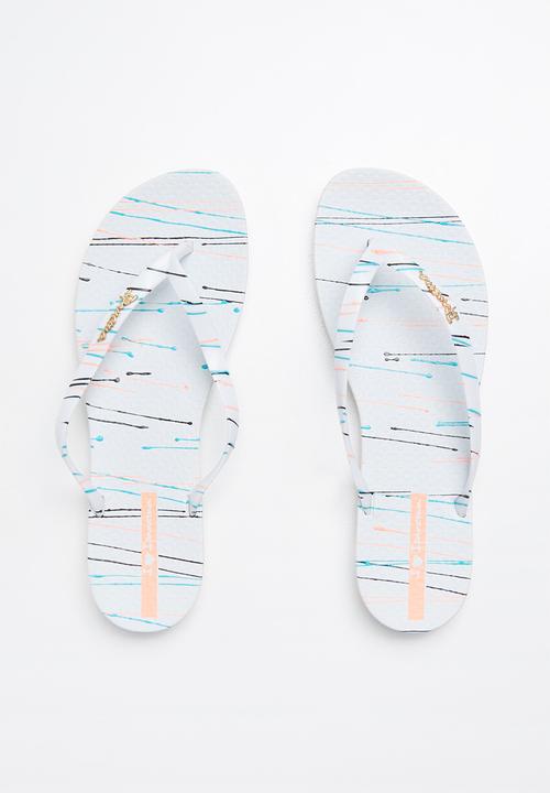 Ipanema - Wave art fem flip flop - white