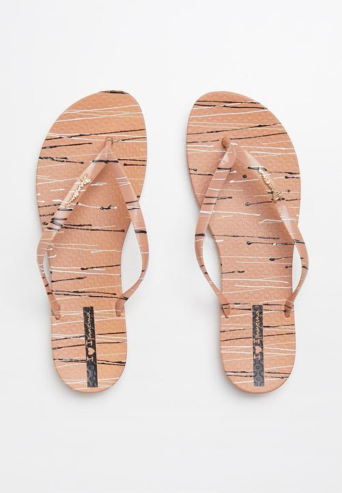 Ipanema - Wave art fem flip flop - brown