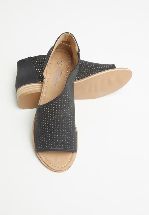 Miss Black - Micah peep toe - black