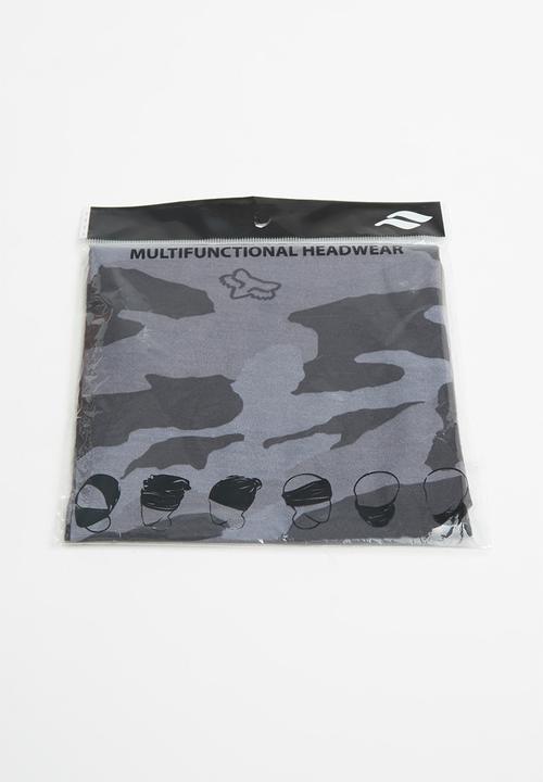 Fox - Slambozo tubular face masks - charcoal