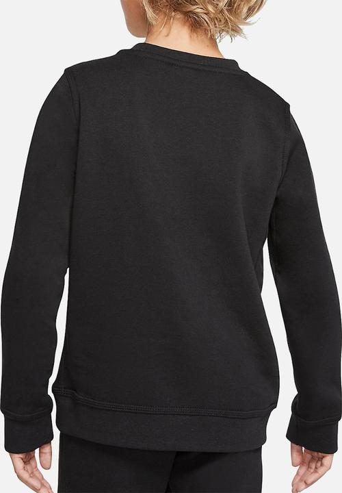 Nike - B nsw club + hbr crew - black & white