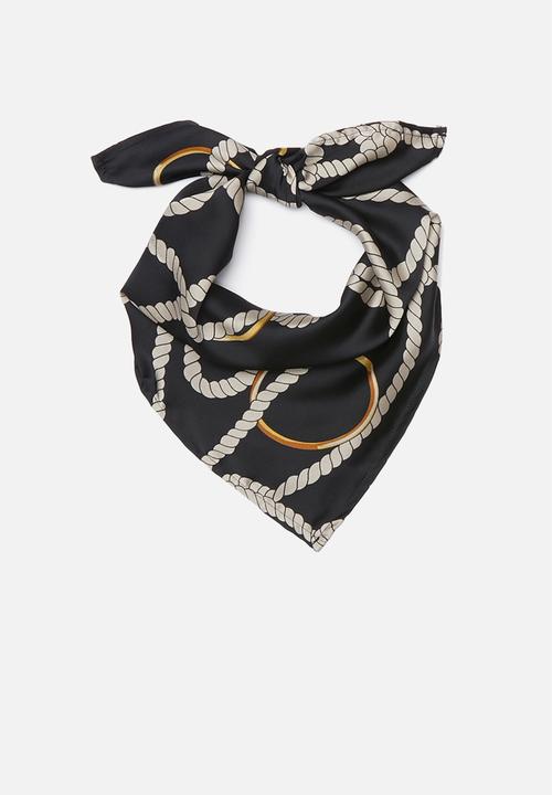Superbalist - Rope chain neckerchief - black