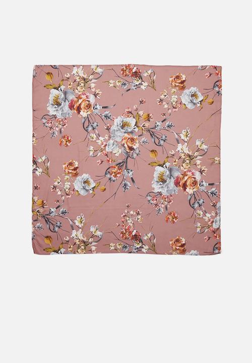 Superbalist - Vintage floral printed neckerchief - pink