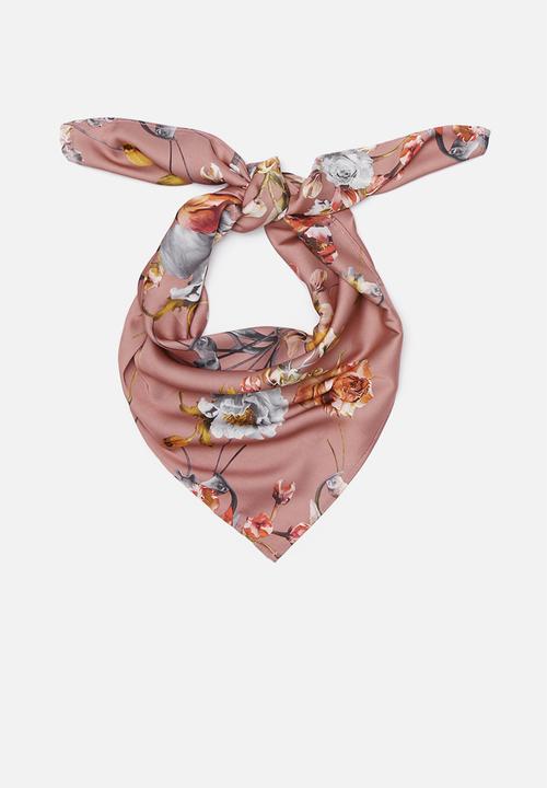 Superbalist - Vintage floral printed neckerchief - pink
