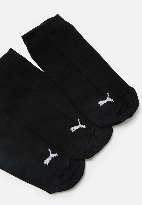 PUMA - 3 Pack secret socks - black