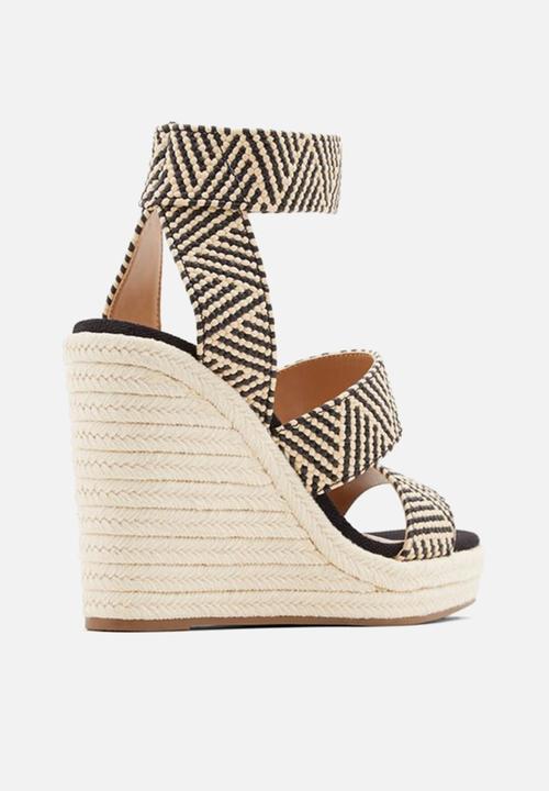 Call It Spring - Marichini wedge - black & cream 