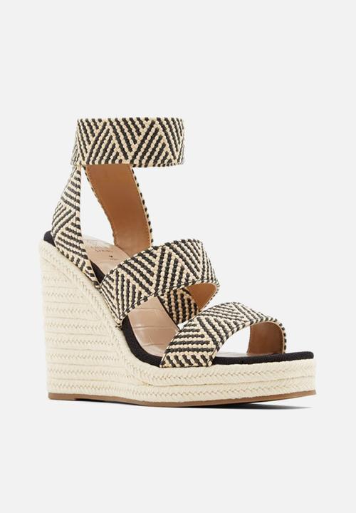 Call It Spring - Marichini wedge - black & cream 
