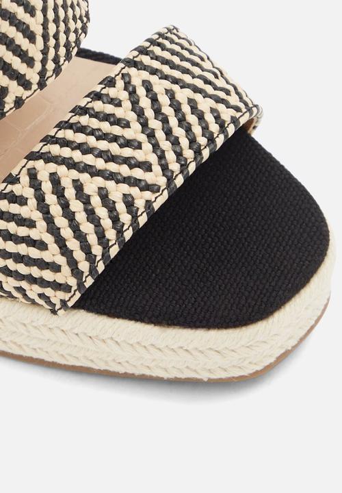 Call It Spring - Marichini wedge - black & cream 