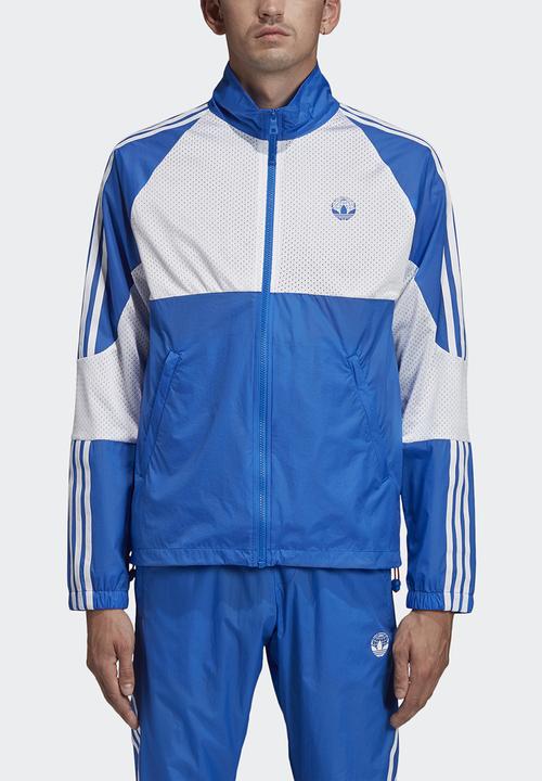 adidas track top blue