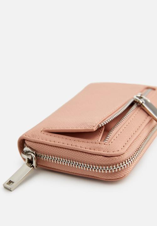 MANGO - Saffiano effect wallet - light pastel pink