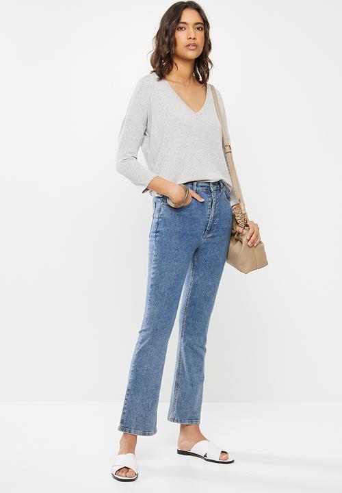 MANGO - T-shirt piki - grey