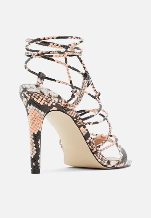 Call It Spring - Tinanova heel - orange & black 