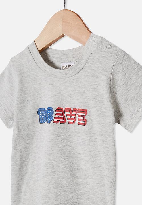 Cotton On - Jamie short sleeve tee - grey 