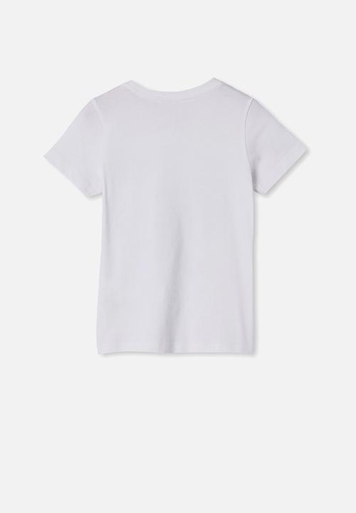 Cotton On - Max short sleeve tee - white & blue 