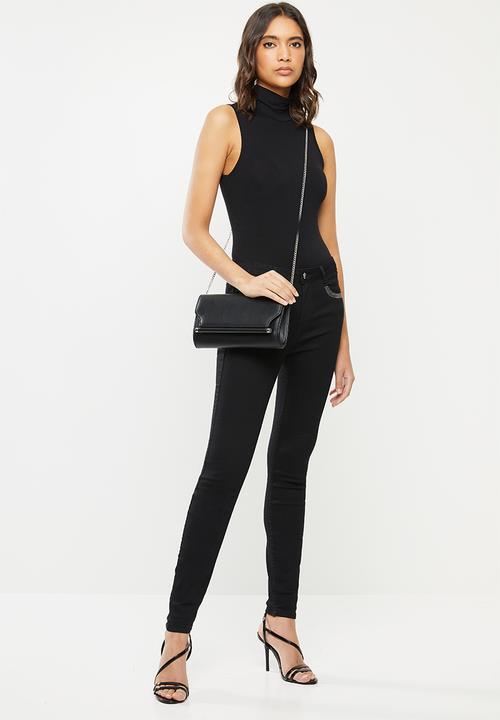 SISSY BOY - Luxury axel skinny with front & back pocket bling - black