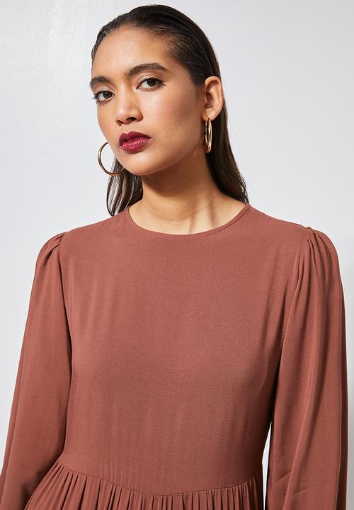 Superbalist - Tiered dress - tobacco