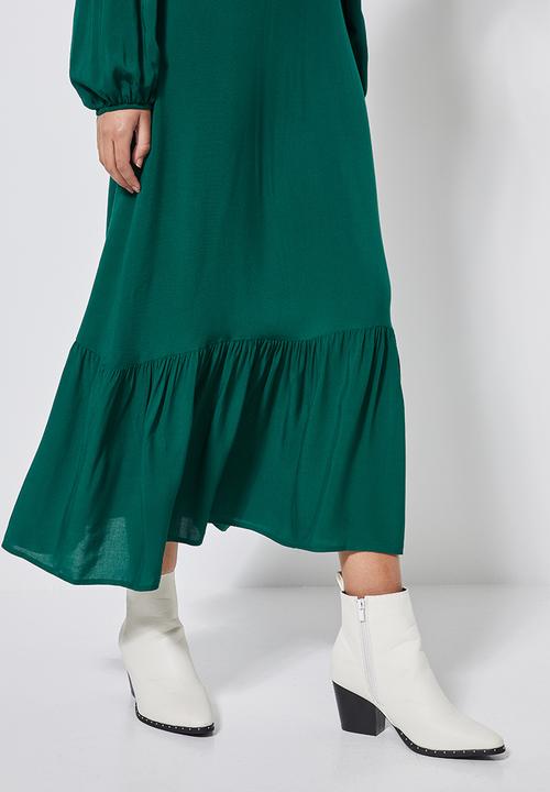 Superbalist - Fit & flare woven dress - emerald
