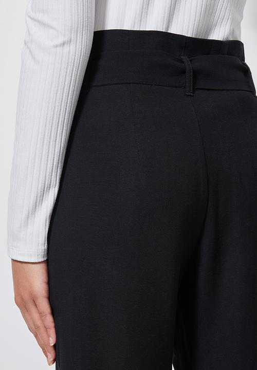 Superbalist - Premium paperbag trousers -  black