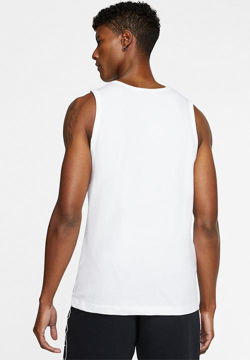 Nike - Nsw icon futura tank - white &  black