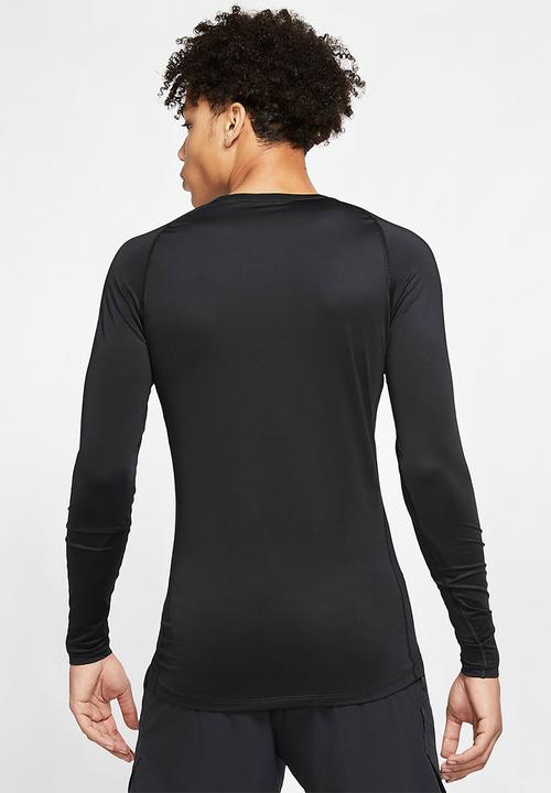 Nike - Np long sleeve tight fit top - black
