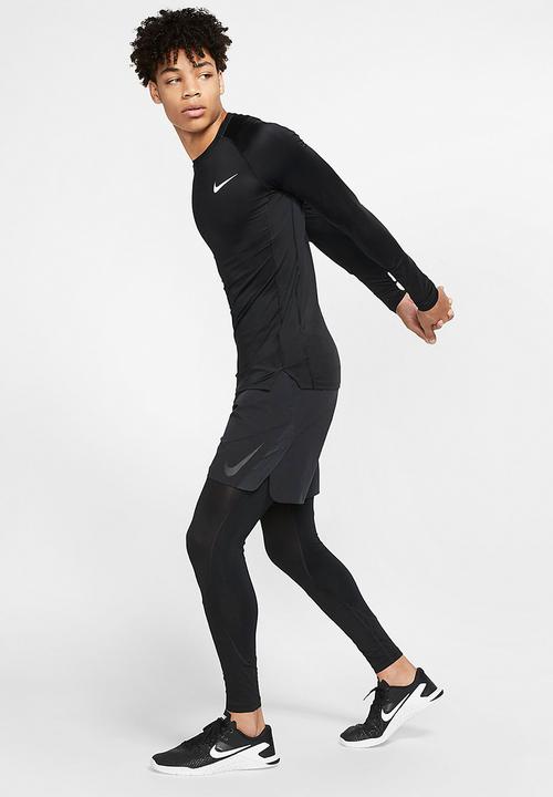 Nike - Np long sleeve tight fit top - black