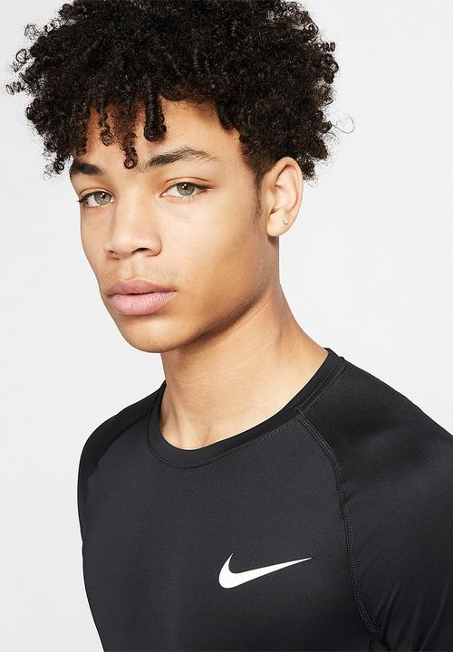 Nike - Np long sleeve tight fit top - black