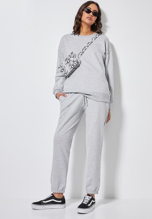 Superbalist - Track pants - light grey melange
