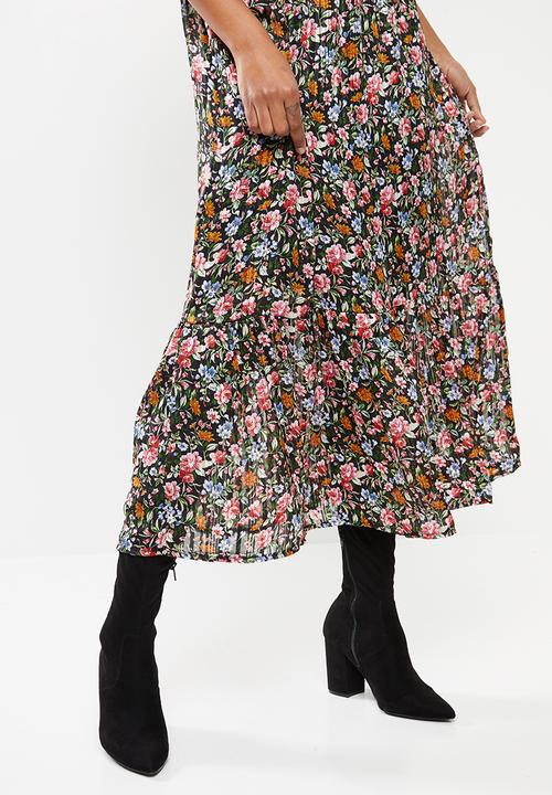 edit - Lurex tiered maxi dress - multi
