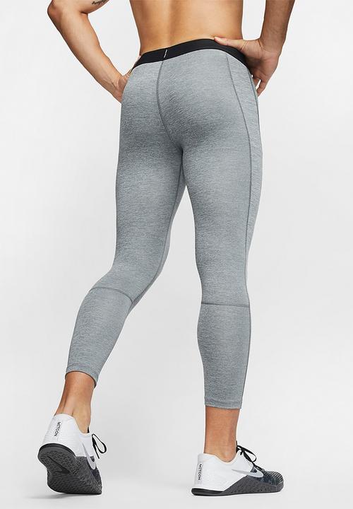Nike - Nike pro 3/4 tights - grey & black 