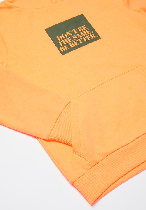 Name It - Sakko long sleeve loose hoodie - orange